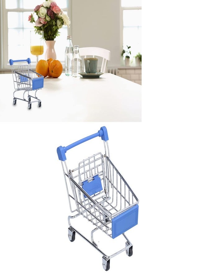 Dpofirs Mini Supermarket Handcart, Shopping Cart Supermarket Handcart Mini Shopping Cart Mini Supermarket Storage Toy Decorative Ornaments for Storage Toys Home Kitchen Office, Gifts Choice - Image 4